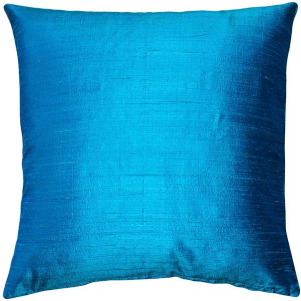 Sankara Dupioni Peacock Blue 20" Pillow