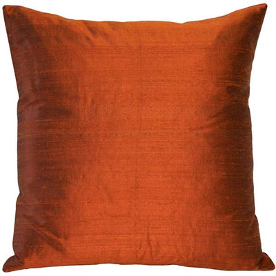 Sankara Dupioni Burnt Orange 20" Pillow