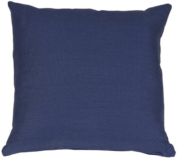 Tuscany Linen 20x20 Indigo Blue Pillow