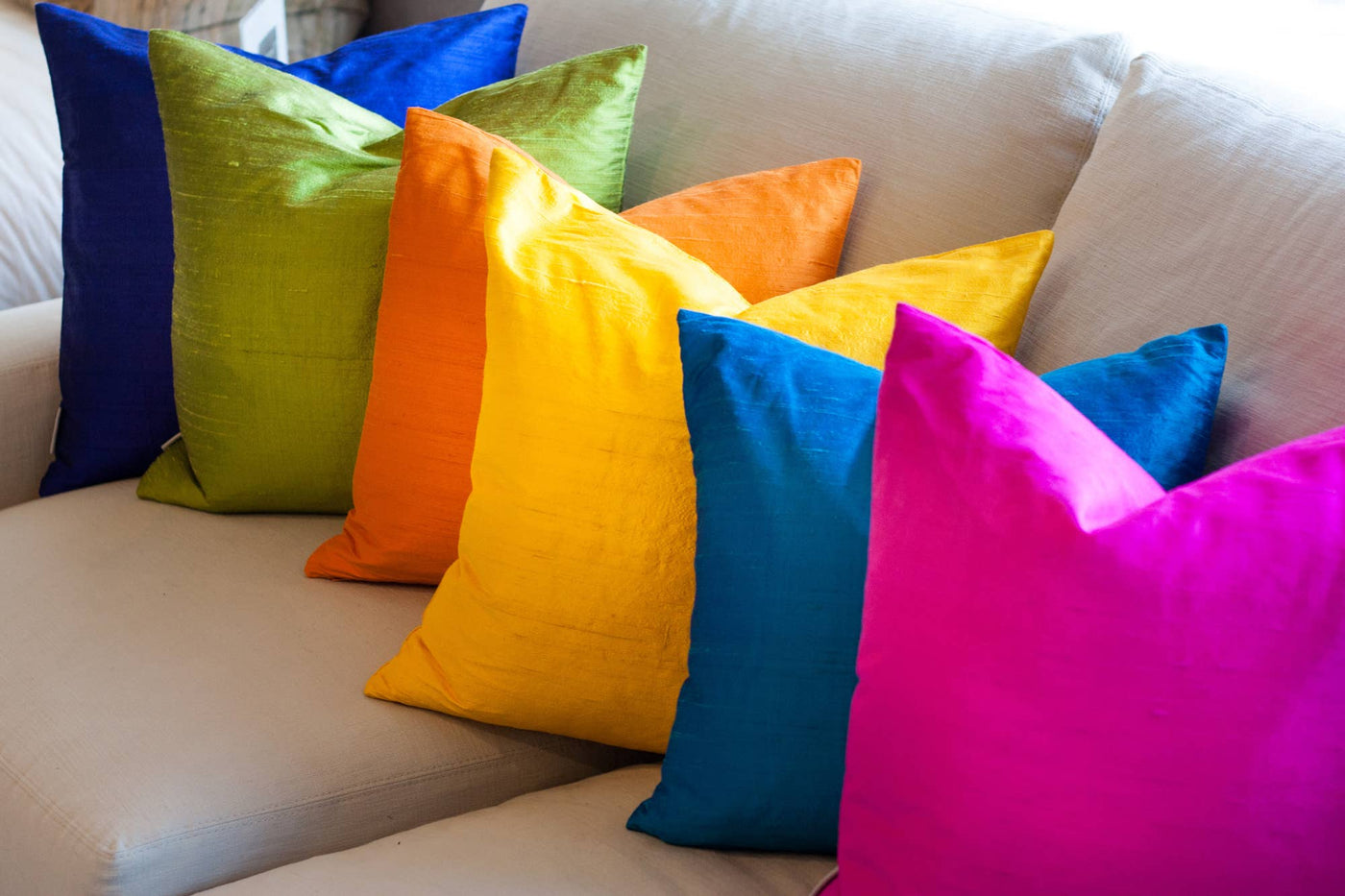 Sankara Dupioni Peacock Blue 20" Pillow