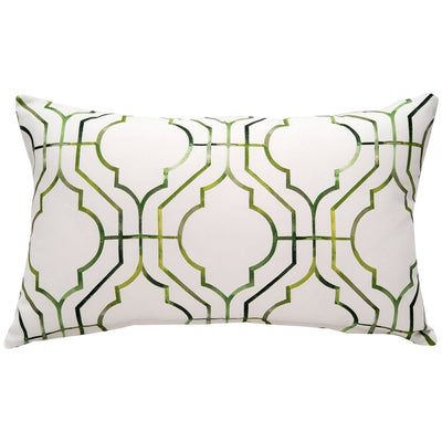 Biltmore Gate Green Throw Pillow, 12"x20"