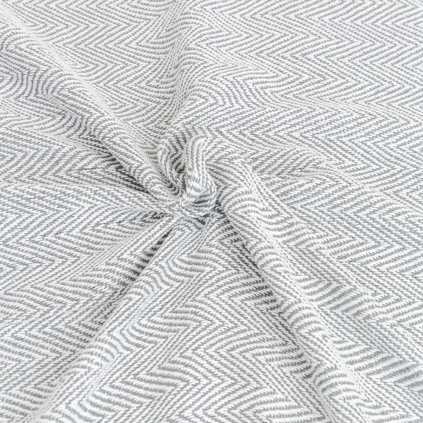 Fabstyles Herringbone Stripe 100% Cotton Blanket